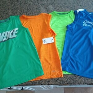Nike Puma Tech Gear Boys Muscle/Tank Top Bundle